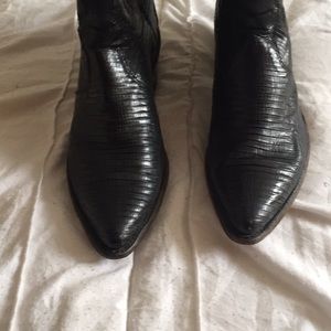 Justin Vintage Snakeskin Womans Cowboy Boots!